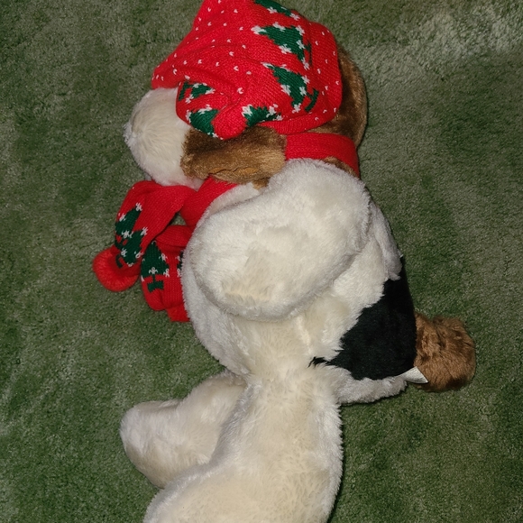 RARE VINTAGE 1988 COMMONWEALTH STUFFED LARGE ST. BERNARD DOG Christmas - Picture 6 of 9